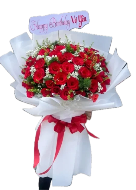 bó hoa hồng đỏ
