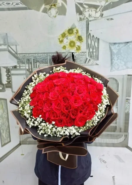 bó hoa hồng đỏ