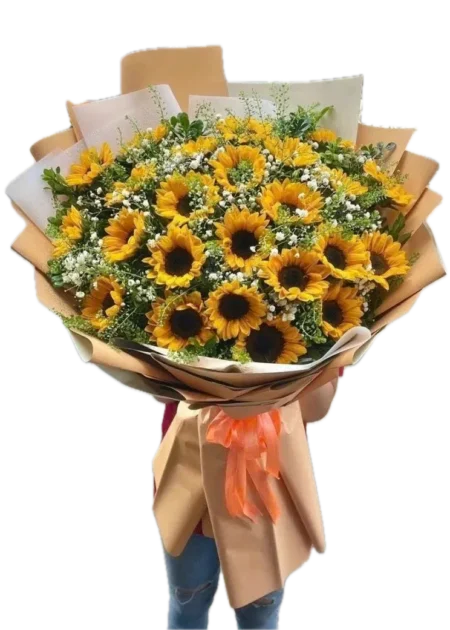 bó hoa hướng dương gữi cả mặt trời