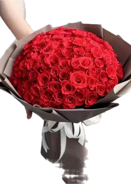 bó hoa hồng đỏ " trọn vẹn"