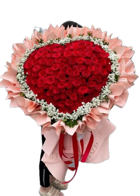 bó hoa hồng đỏ em là người duy nhất