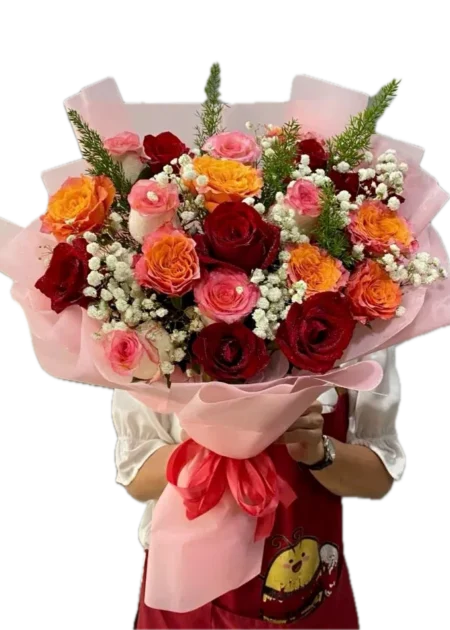 bó hoa hồng xinh yêu thương