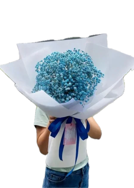 bó hoa baby xanh em là bình yên nhỏ