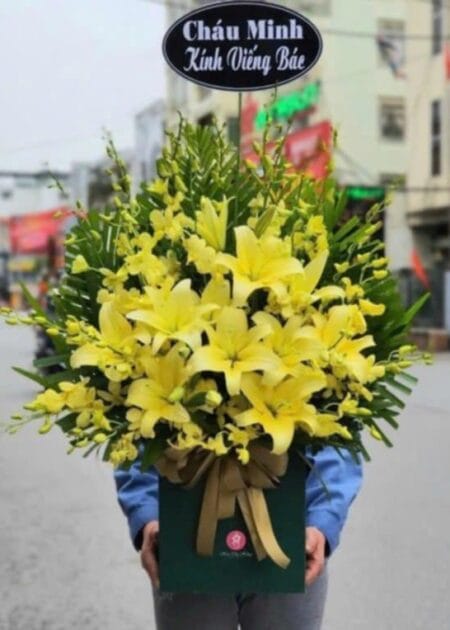 giỏ hoa viếng đám tang