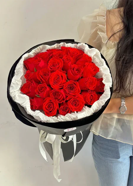 bó hoa hồng đỏ