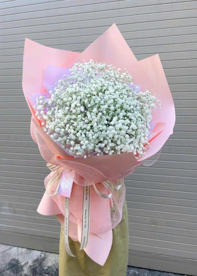 bó hoa baby em là mây trắng