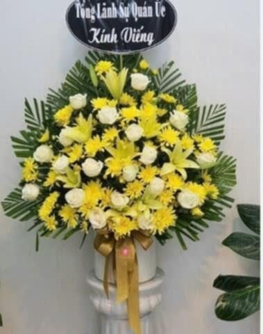 giỏ hoa viếng chia buồn đám tang