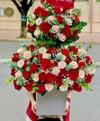 giỏ hoa hồng đẹp