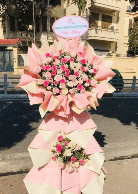 kệ hoa chúc mừng khai trương mãi phát
