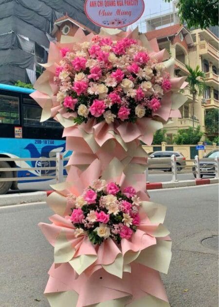kệ hoa chúc mừng khai trương phát lộc phát tài