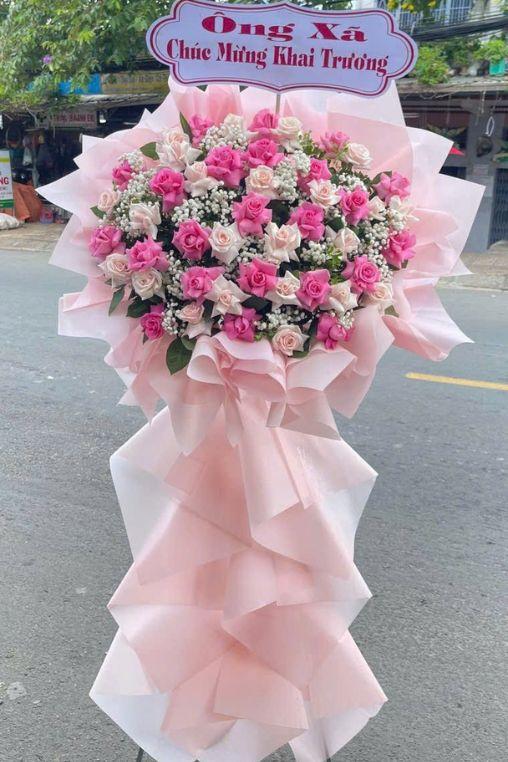 Kệ Hoa Khai Trương Giá Rẻ - DVKT020 1 kệ hoa khai truong giá rẻ