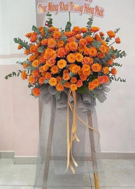 kệ hoa khai trương vạn sự may mắn
