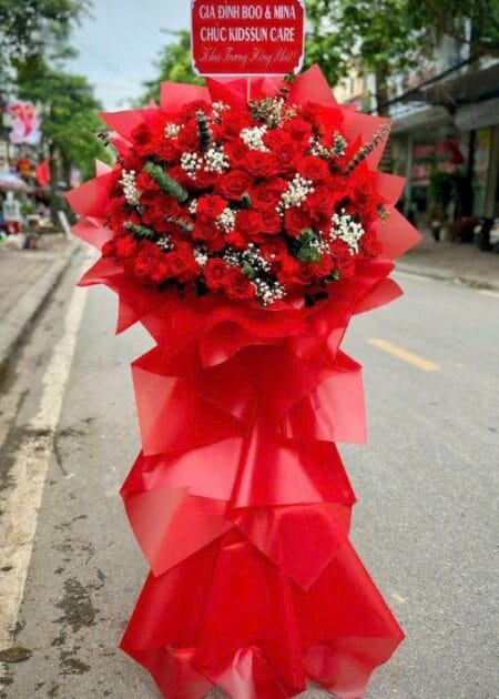 kệ hoa khai trương phát lộc