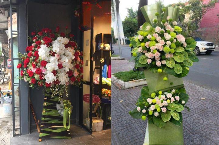 Cách Chọn Hoa Khai Trương Đúng Ý Nghĩa 3 ke hoa khai truong