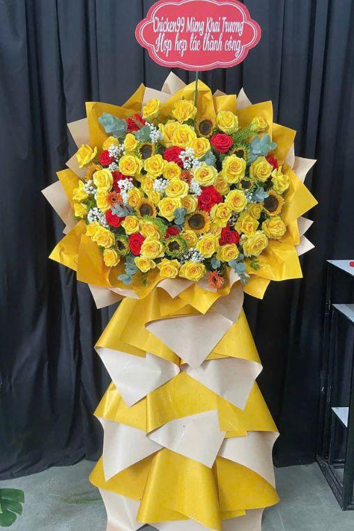 Kệ Hoa Mừng Khai Trương - DVKT025 1 kệ hoa mừng khai trương
