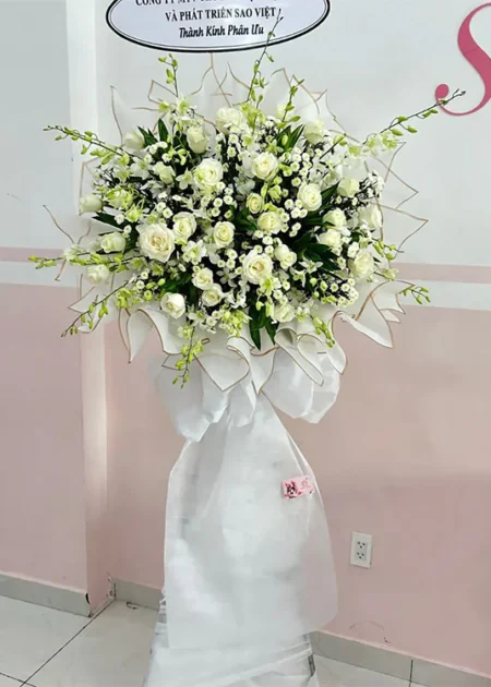 kệ hoa viếng tang lễ chia buồn gia quyến