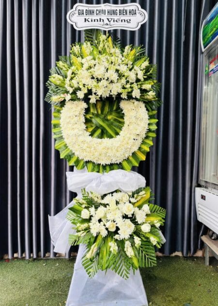 Kệ Hoa Viếng Tang Lễ Thành Kính Phân Ưu