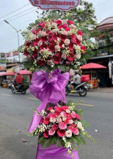 kệ hoa chúc mừng khai trương phát tài 11