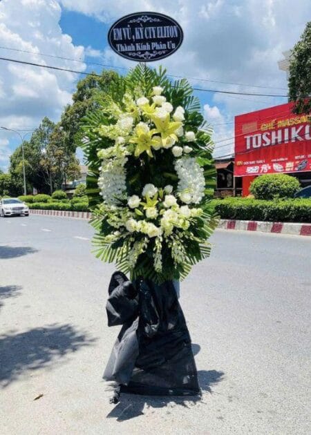 kệ hoa viếng tang lễ dâng lời tiễn biệt