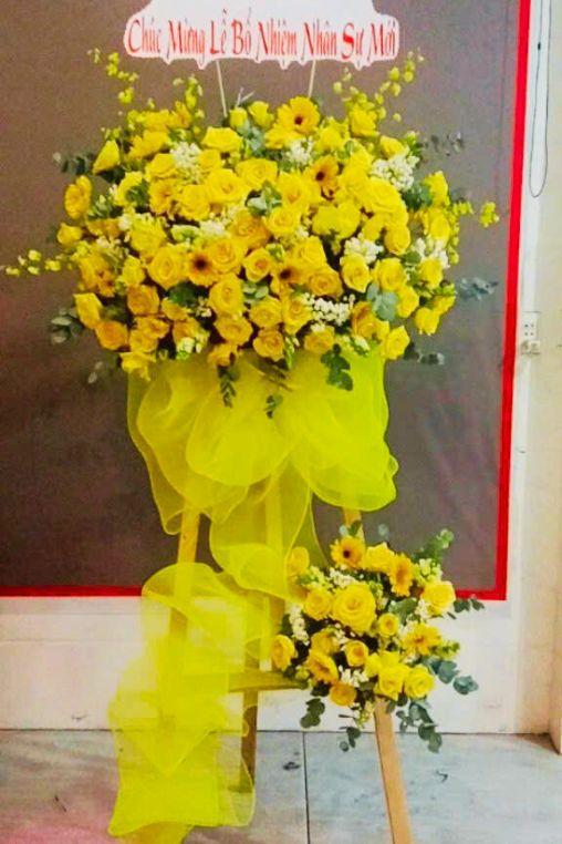 Lãng Hoa Chúc Mừng Khai Trương Vạn Sự Như Ý -kt041 1 lẵng hoa chúc mừng khai trương vạn sự như ý