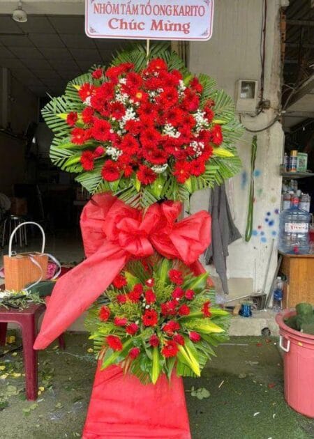 lăng hoa mừng khai trương