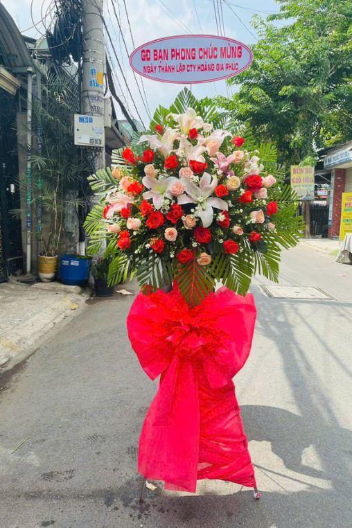 Lẵng Hoa Chúc Mừng Khai Trương Hưng Thịnh-DVKT088 1 lẵng hoa chúc mừng khai trương hưng thịnh
