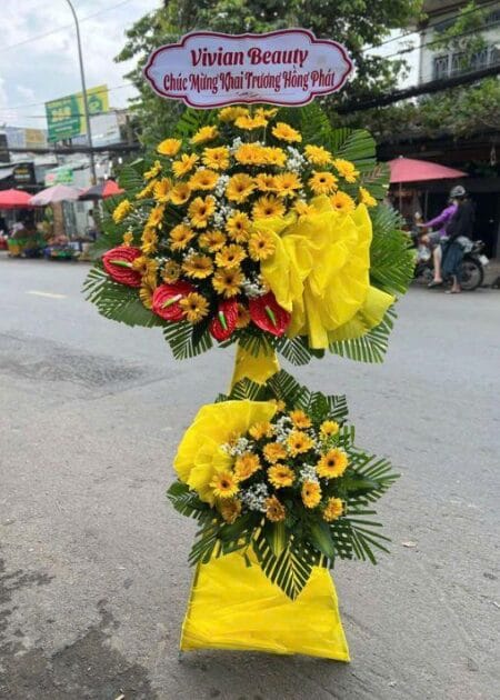lẵng hoa chúc mừng khai trương hưng thịnh 1