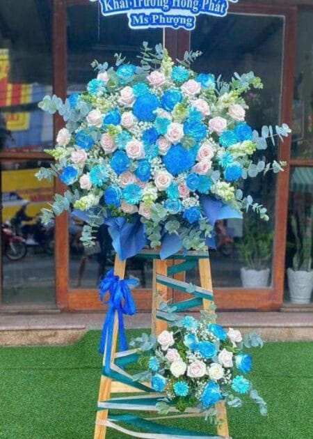 lẵng hoa chúc mừng khai trương hưng thịnh 2