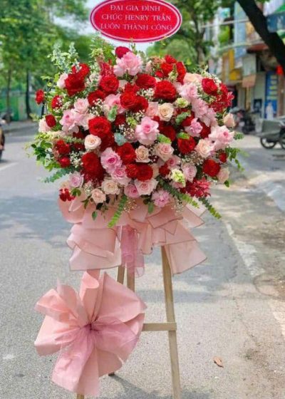 lẵng hoa chúc mừng khai trương hưng thịnh 3
