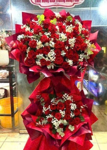 lẵng hoa chúc mừng khai trương phát tài