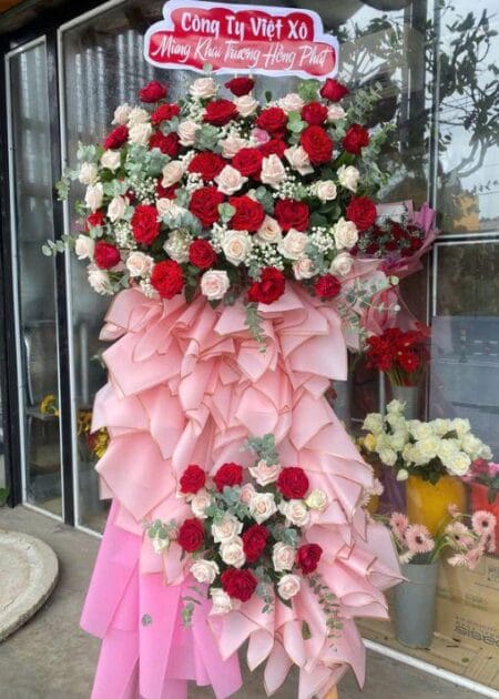 lẵng hoa chúc mừng khai trương thành đạt 1