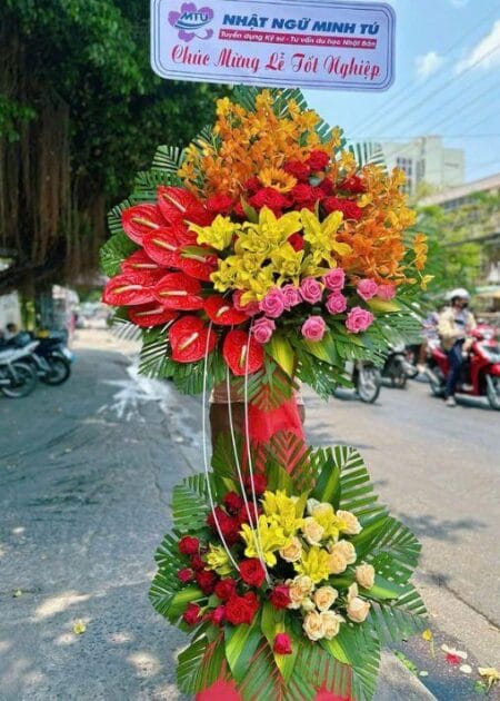lẵng hoa chúc mừng khai trương thành đạt 3