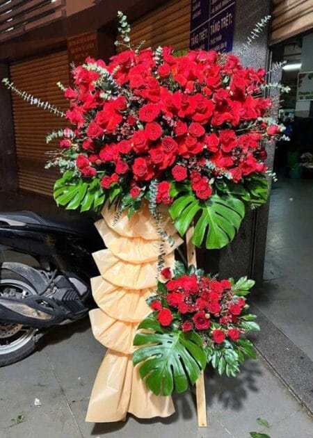 lẵng hoa chúc mừng khai trương thành đạt 4