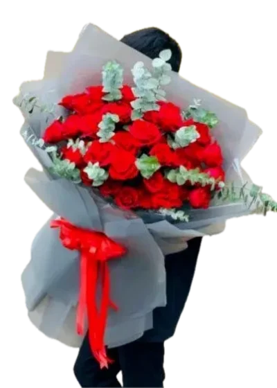 bó hoa hồng đỏ đẹp