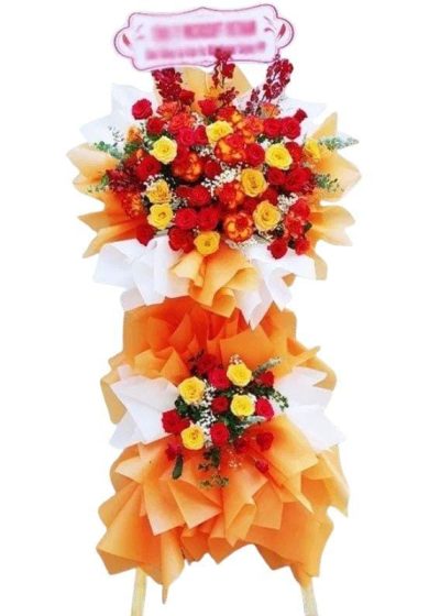lẵng hoa chúc mừng phát đạt bền lâu