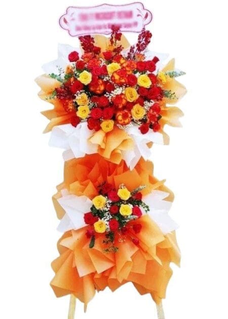 lẵng hoa chúc mừng phát đạt bền lâu