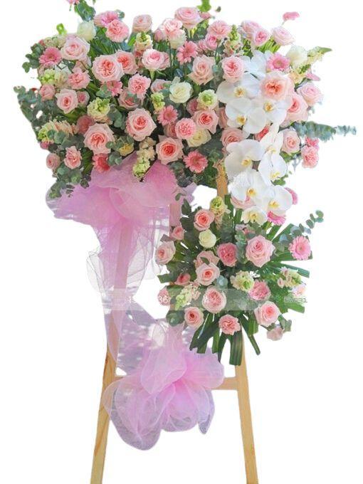 Lẵng Hoa Chúc Mừng Kỷ Nguyên Hưng Thịnh - DVKT1500 1 lẵng hoa chúc mừng kỷ nguyên hưng thịnh