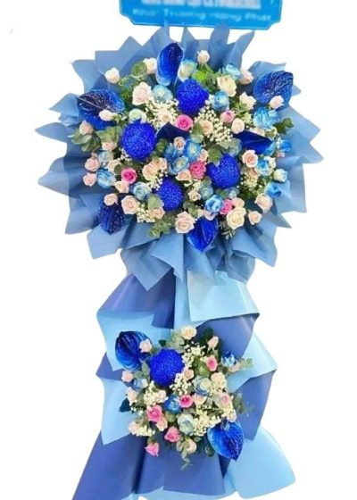 lẵng hoa rực sáng khai trương
