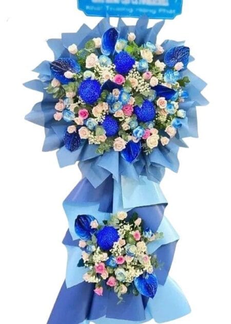 lẵng hoa rực sáng khai trương