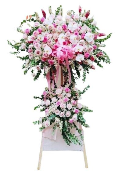 lẵng hoa chúc mừng thịnh vượng khai mở