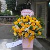Giỏ Hoa “Vàng Rực Thành Công”-DVGH053 3 giỏ hoa vàng rực thành công
