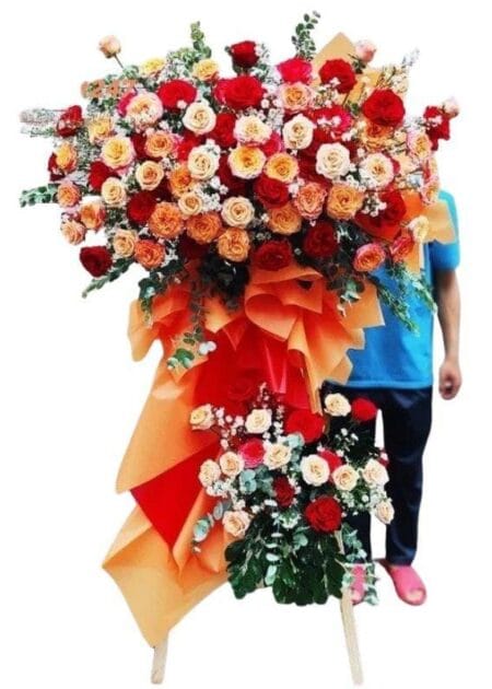Kệ hoa chúc mừng khai trương hiện đại