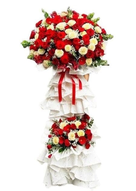 lẵng hoa chúc mừng hưng thịnh