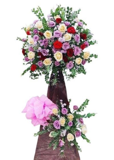 lẵng hoa chúc mừng khai trương như ý