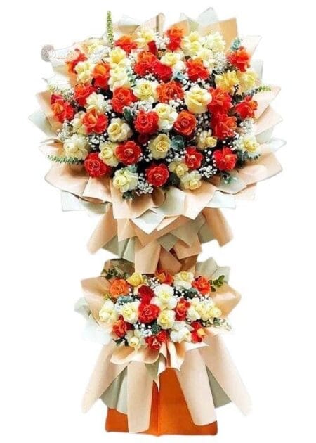 lẵng hoa chúc mừng gặt hái thành công