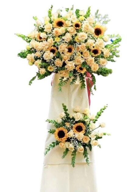 lẵng hoa chúc mừng phát đạt bền lâu