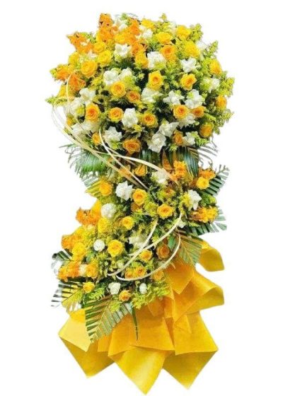 lẵng hoa chúc mừng tỏa sáng thành công