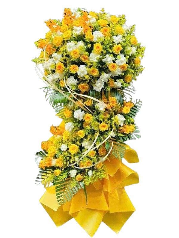 Lẵng Hoa Chúc Mừng Tỏa Sáng Thành Công - DVKT2040 1 lẵng hoa chúc mừng tỏa sáng thành công