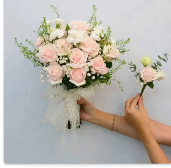Bó Hoa Cưới Cầm Tay “Hạnh Phúc Trăm Năm”-DVHC02