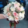 Hoa Cưới Cầm Tay " Nụ Hôn Đầu Tiên"-DVHC04 2 hoa cưới cầm tay nụ hôn đầu tiên